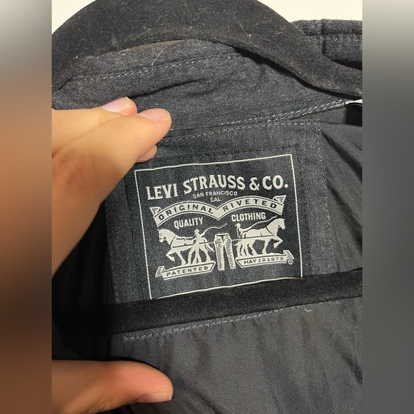 Levi's Men's Diamond Quilted Shirt Jacket, Charcoal, XX-Large - Picture 16 of 16